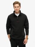 Superdry Tech Logo Loose Half Zip Sweatshirt, Black