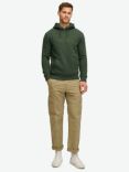 Superdry Essential Logo Hoodie, Deep Forest Green