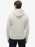 Superdry Embossed Logo Hoodie, Pumice Stone Beige