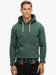 Superdry Embossed Logo Hoodie, Buck Green Marl