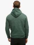 Superdry Embossed Logo Hoodie, Buck Green Marl