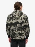 Superdry Utility Camouflage Hoodie, Black/Multi