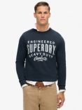 Superdry Logo Sweatshirt, Eclipse Navy