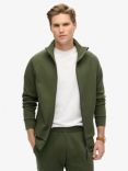 Superdry Tech Loose Track Top, Dark Moss Green