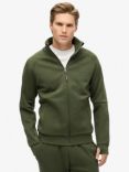 Superdry Tech Loose Track Top, Dark Moss Green