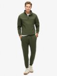 Superdry Tech Loose Half Zip Sweatshirt, Dark Moss Green