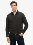 Superdry Core Logo Henley Sweatshirt, Black