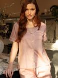 Fable & Eve Highbury Short Shirt Pyjama Set, Light Pink