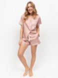 Fable & Eve Highbury Short Shirt Pyjama Set, Light Pink