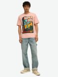 Superdry Large Graphic T-Shirt, Blossom Pink