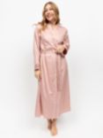 Fable & Eve Highbury Long Dressing Gown, Light Pink