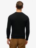 Superdry Essential Slim Fit Crew Jumper, Black