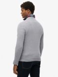 Superdry Essential Slim Fit Crew Jumper, Cloud Grey Marl