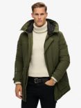 Superdry City Padded Parka Jacket, Army Khaki