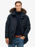 Superdry Everest Faux Fur Parka Jacket, Eclipse Navy