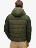 Superdry Expedition Hooded Puffer Jacket, Olive Green