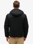 Superdry Expedition Borg Hybrid Hooded Jacket, Noir