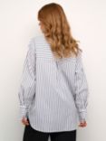 KAFFE Mackie Stripe Shirt, Black/White