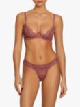 Coco de Mer Margot Plunge Bra, Deep Rose