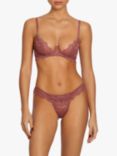 Coco de Mer Margot Brazillian Knickers, Deep Rose