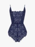 Coco de Mer Beatrice Lace Teddy, Navy