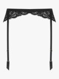 Coco de Mer Seraphine Suspender Belt, Black