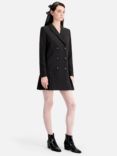 THE KOOPLES Robe Double Breasted Jacket Mini Dress, Black