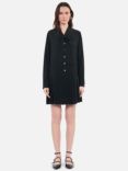 THE KOOPLES Robe Pleat Skirt Mini Dress, Black