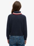 Superdry Americana Roll Neck Knit Jumper, Eclipse Navy