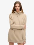 Superdry Essential Hoodie Dress, Cobblestone Grey