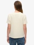 Superdry Organic Cotton New York Vintage Logo T-Shirt, Rice White