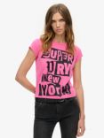 Superdry Embellished Punk Cap Sleeve T-Shirt