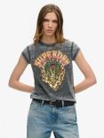 Superdry Graphic Biker Rock T-Shirt, Black