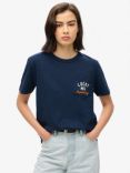 Superdry Workwear Embroidered Pocket T-Shirt, Richest Navy