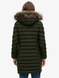 Superdry Fuji Faux Fur Hood Mid Length Coat