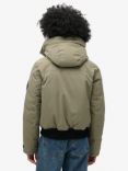 Superdry City Padded Bomber Jacket, Dusty Olive Green