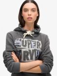 Superdry Embellished Punk Graphic Hoodie, Blackboard