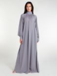 Aab Monsoon Crinkle Maxi Dress, Grey