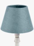 John Lewis Sophia Pure Linen Candle Lampshade, Lake Blue