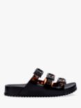 Melissa Cozy Stripes Jelly Sliders, Black