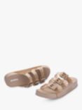 Melissa Cozy Stripes Jelly Sliders, Beige