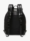 SISLEY Faux Leather Block Rucksack, Black