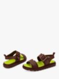 Melissa Papete Connection Jelly Sandals, Brown/Green