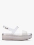 Melissa Float Platform Jelly Sandals, Clear/White