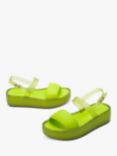 Melissa Float Platform Jelly Sandals, Green