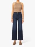 DL1961 Hepburn High Rise Wide Crop Jeans, Mediterrranean