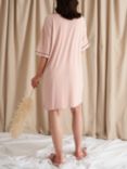 Pretty You London Bamboo Classic T-Shirt Nightdress, Pink