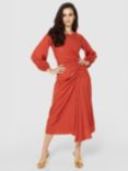 Closet London A-Line Midi Dress, Rust