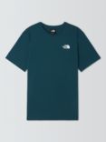 The North Face Redbox Logo Short Sleeve T-Shirt, Midnight Petrol