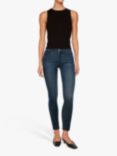 DL1961 Farrow High Rise Skinny Jeans, Dark Indigo